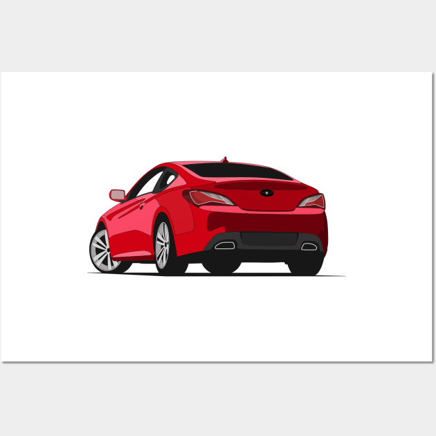 Hyundai Genesis Coupe Wall Art by TheArchitectsGarage